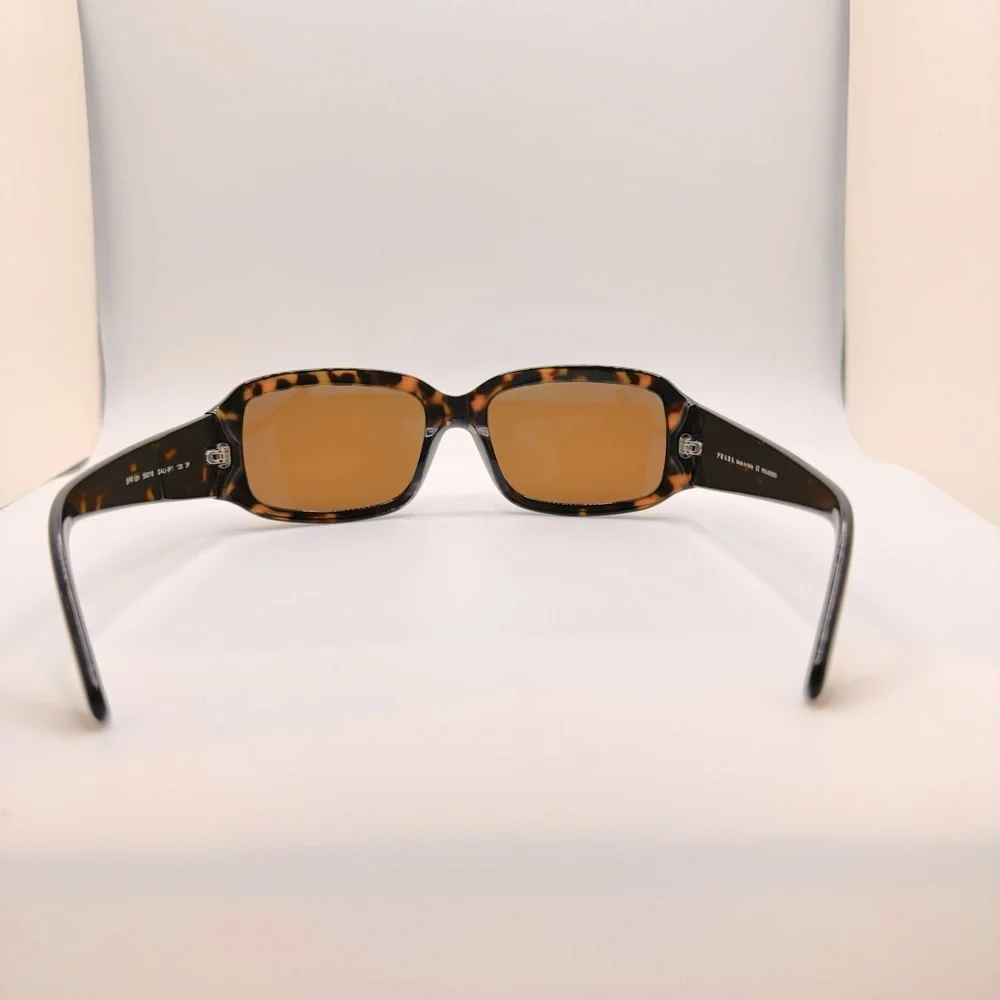 Prada Havana Brown Tortoise Shell Polarized Sunglasses with gold lenses - EUC - Picture 5 of 10